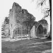 Inchmahome Priory, General Views and Views of Scaffolding at North Tower