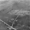 Oblique aerial view showing Sweethope, hut, enclosure and rig.