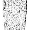 Kirkton St. Fillan's ink drawing of recumbent stone no.4