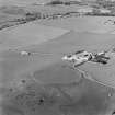 Oblique aerial view of the remains of Garvald Mains fort.