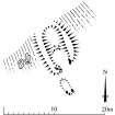 Plan of U-shaped burnt mound at Achork