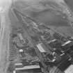 Oblique aerial view centred on Forth and Clyde Roperie, Kirkcaldy, from the north.