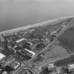 Oblique aerial view centred on Forth and Clyde Roperie, Kirkcaldy, from north west.