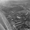 Oblique aerial view centred on Forth and Clyde Roperie, Kirkcaldy, from north east.