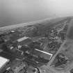 Oblique aerial view centred on Forth and Clyde Roperie, Kirkcaldy, from north west.