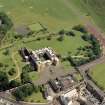 Oblique aerial view showing Holyrood Palace and Abbey, Edinburgh.