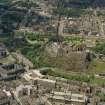 Oblique aerial view showing Edinburgh Castle, Edinburgh.