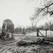 Views of Damaged Standing Stone Clachan Mor, Dowally, Perthshire