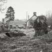 Views of Damaged Standing Stone Clachan Mor, Dowally, Perthshire