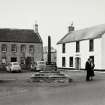 Gifford Market Cross, East Lothian.  Before Demolition