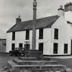 Gifford Market Cross, East Lothian.  After Re-Erection