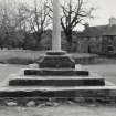 Gifford Market Cross, East Lothian.  After Re-Erection