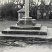 Gifford Market Cross, East Lothian.  After Re-Erection