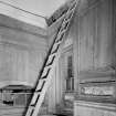 Interior view of smaller retiring room in Hopetoun Aisle, Abercorn Parish Church.