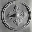 Edinburgh Merchiston Castle, Symbols on Plaster Ceiling