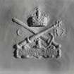 Edinburgh Merchiston Castle, Symbols on Plaster Ceiling