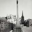 Edinburgh Castle Monuments on Esplanade and Retaining Wall