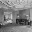 Interior view of Arbuthnott House showing drawing room on first floor.