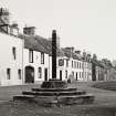 Gifford Market Cross, East Lothian.  Before Demolition