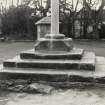 Gifford Market Cross, East Lothian.  Before Demolition