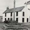 Gifford Market Cross, East Lothian.  After Re-Erection