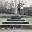 Gifford Market Cross, East Lothian.  After Re-Erection