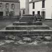 Gifford Market Cross, East Lothian.  After Re-Erection