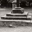 Gifford Market Cross, East Lothian.  After Re-Erection