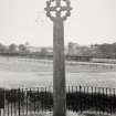 Merkland Cross, Ecclefechan, Dumfriesshire.  Cross Before Cleaning