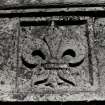 Huntly Castle.  Details - Stone Ornament (Lettering, etc)