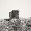 Castle of Old Wick, Showing repairs to Stonework 1961