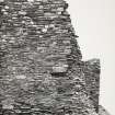 Castle of Old Wick, Showing repairs to Stonework 1961