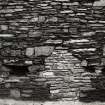 Castle of Old Wick, Showing repairs to Stonework 1961