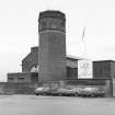 Glasgow, Mavisbank Road, Princes Dock 'Four Winds' Power Station.
View of chimney from SSW.