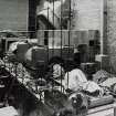 Images from photo album titled 'Clyde's Mill', Gen. Station No. 161, Machine from South East corner of Turbine Hall