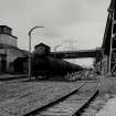 Image from photo album titled 'Braehead Oil Conversion', Trains unloading on Rail Sidings