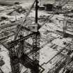 Image from photo album titled 'Hunterston B', Power Station No. H586, Turbine house from 145' level Reactor Building from South West