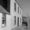 View of front facade of 4 West Shore, Pittenweem, from west.