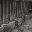 Image from photo album titled 'Inverkip', No. KP 150A, C.W. pumphouse - cofferdam showing rock anchors