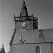 View of steeple, Pittenweem Parish Church, Pittenweem.