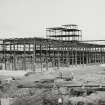 Image from photo album titled 'Cockenzie', Gen. Station No. 238, Admin. Block Steelwork looking South