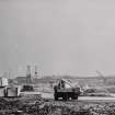 Image from photo album titled 'Longannet', Gen. Station No. 382, Pan View 2 Erection of Cranes viewed from West Road (looking East)