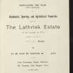 Extates Exchange. Lathrisk Estate. Sale Brochure. No 1501