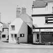 General view of corner of Market Place and Chapel Street, Eyemouth, from SW, including 1 Chapel Street.