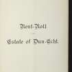 Estate Exchange. Dun Echt. (Dunecht). No 1469. Sale Brochure