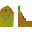 Auchenharvie Beam Engine House: DEM visualisations of external elevations