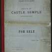 Estate Exchange No.1527. The Estate of Castle Semple. Sale Brochure.