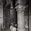 Image from untitled photo album, Boilerhouse: View of front of boiler showing P.F. Bunker tilting gear and oil burning plant assembled