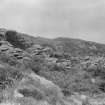 View of remains of beehive houses, Eileach an Naoimh, Garvellachs.