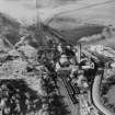 Aerial view of colliery, including pithead baths, from SE in the 1950s